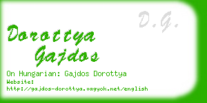 dorottya gajdos business card